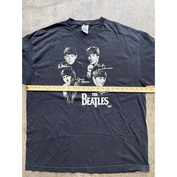 Vintage The Beatles Graphic Music T-Shirt‎ AAA 2001 Apple Corps Folk Rock 2XL - Picture 6 of 6